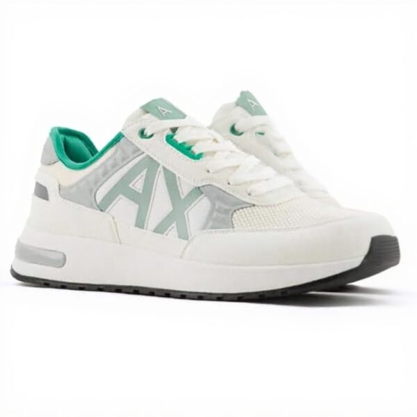 Baskets Armani Exchange Noires contrastées Homme Tissu