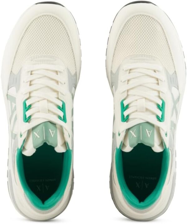 Baskets Armani Exchange Noires contrastées Homme Tissu-4