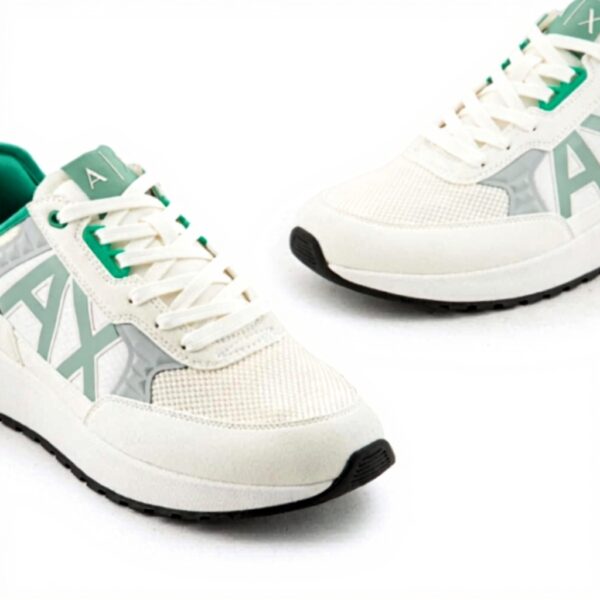 Baskets Armani Exchange Noires contrastées Homme Tissu