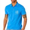 Polo Armani Exchange Homme Coton Piqué Logo Brodé Coupe