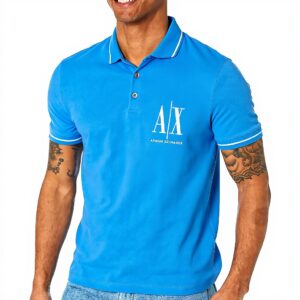 Polo Armani Exchange Homme Coton Piqué Logo Brodé Coupe
