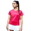 T-shirt de sport femme Asioka polyester col V manches