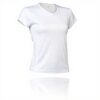 T-shirt de sport femme Asioka polyester col V manches