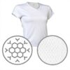 T-shirt de sport femme Asioka polyester col V manches
