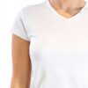T-shirt de sport femme Asioka polyester col V manches