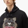 Sweat Kenzo Homme Noir Tigre brodé 100% Coton-1
