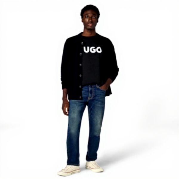 T-shirt Hugo logo imprimé manches courtes coton homme