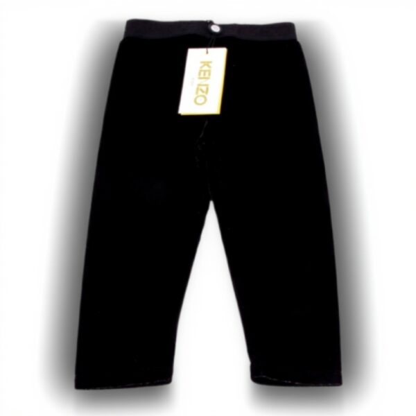 Leggings velluto Kenzo fille velours noir pantalon ado