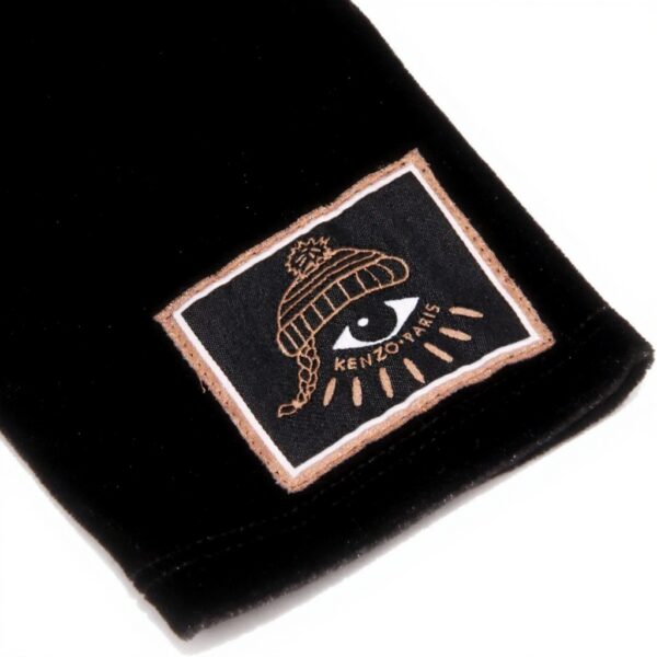 Leggings velluto Kenzo fille velours noir 6 ans