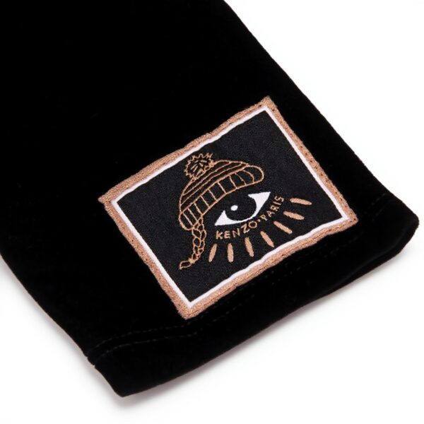 Leggings velluto Kenzo bimba fille pantalon velours noir