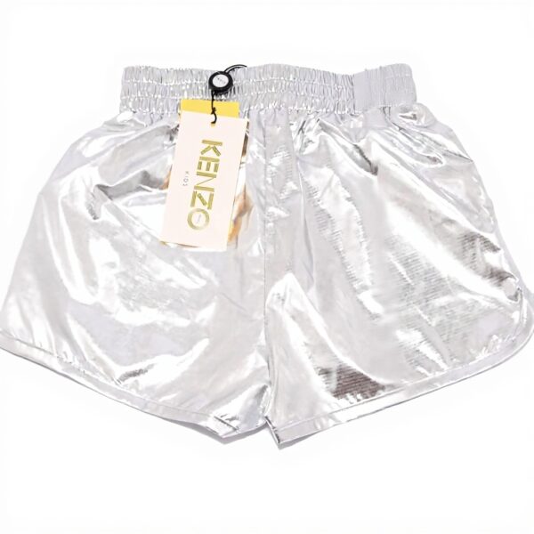 Bermuda Kenzo Fille Argent Polyester Shorts Enfant 14 ans