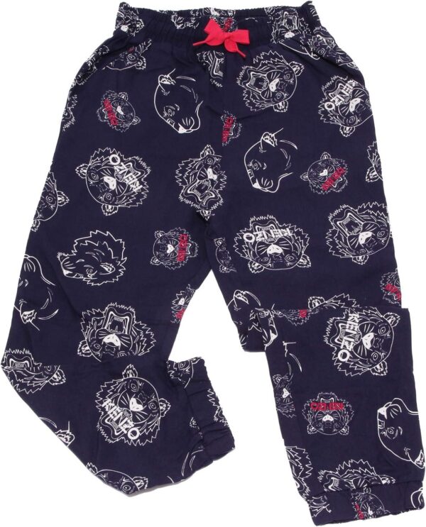 Pantalon fille Kenzo 6965K coton bleu 14 ans-0