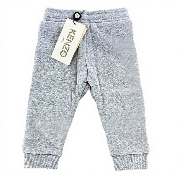 Pantalon Kenzo Garçon Coton Gris Chiné 12 Mois