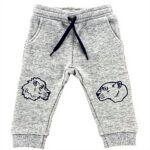 Pantalon Kenzo Garçon Coton Gris Chiné 12 Mois