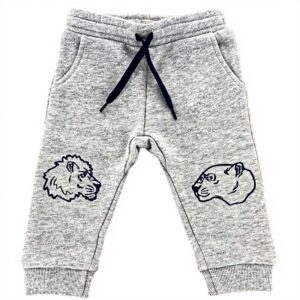 Pantalon Kenzo Garçon Coton Gris Chiné 12 Mois