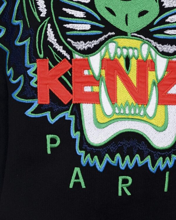 Gilet Kenzo Sweat à capuche Tigre brodé Homme Coton-8