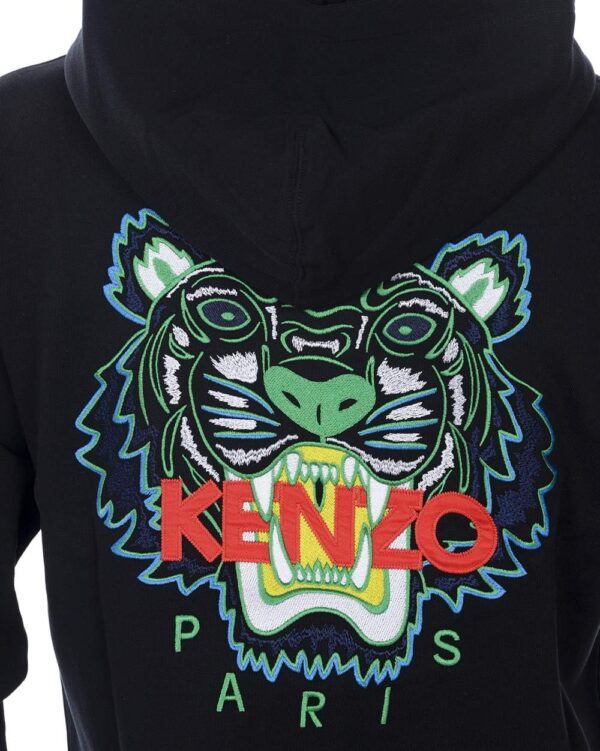Gilet Kenzo Sweat à capuche Tigre brodé Homme Coton-3