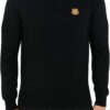 Pull Kenzo Homme Noir Tiger Crest Lavage Machine-0