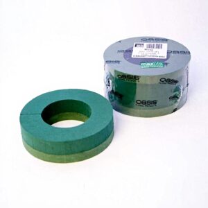 Anneaux mousse couronne 20 cm Oasis lot 2 vert