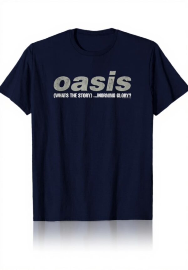 T-shirt Oasis Logo Navy Merchandise Officiel Homme