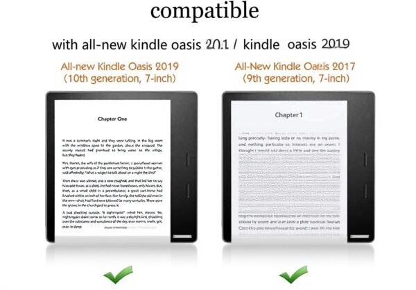 Étui Cuir Peint Kindle Oasis - Protection 7 Pouces Auto