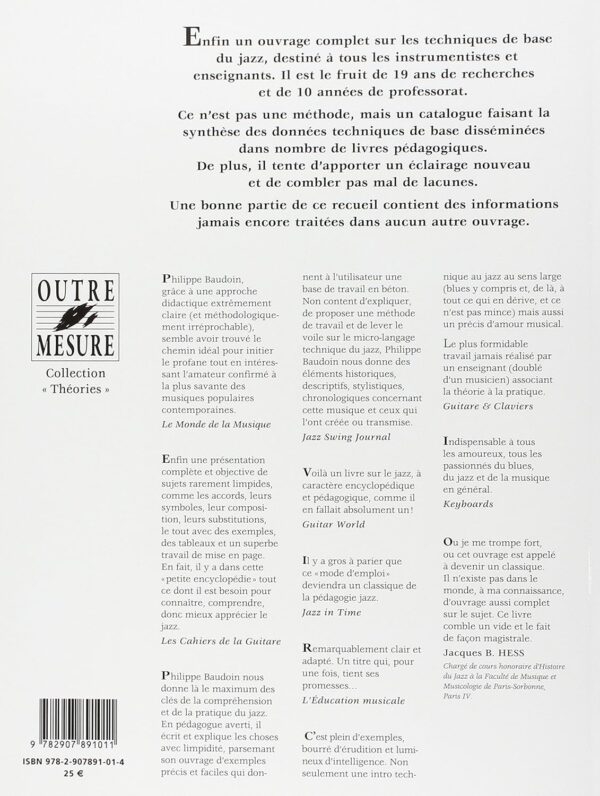 Partitions musique Outre Mesure livre français 140 pages-1