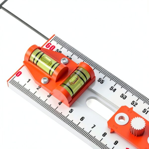 Règle carrée en T aluminium Generic mesure précise-4