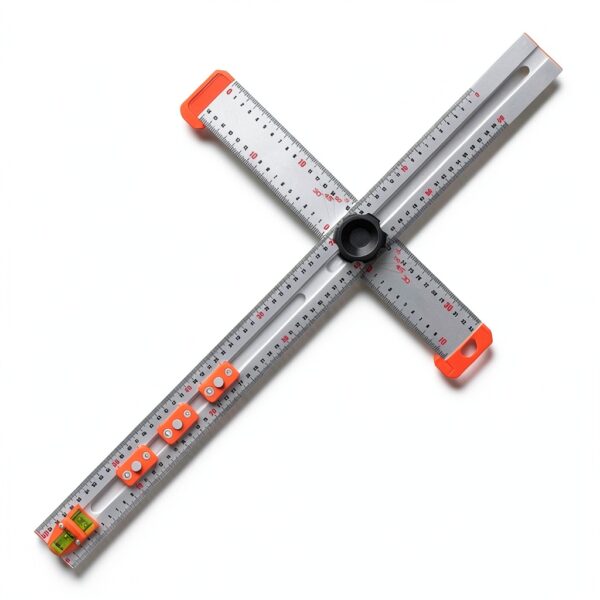 Règle carrée en T aluminium Generic mesure précise-0