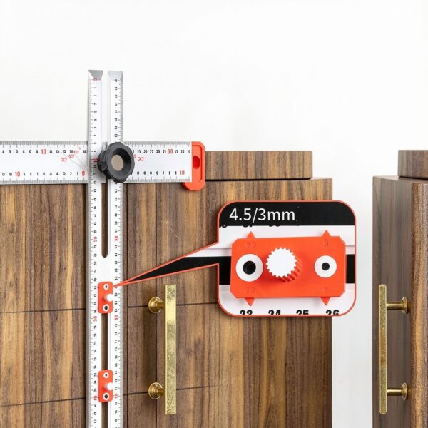 Règle carrée en T aluminium Generic mesure précise-1