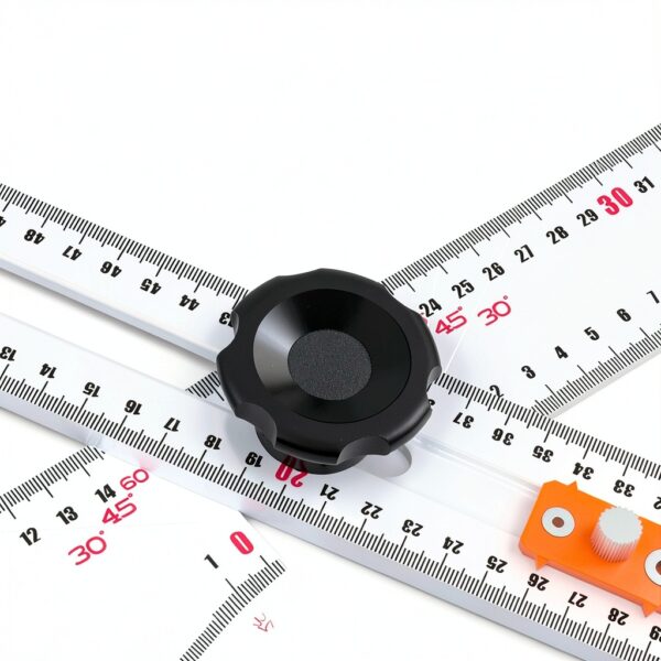 Règle carrée en T aluminium Generic mesure précise-5