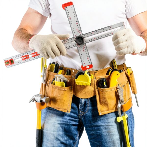 Règle carrée en T aluminium Generic mesure précise-2