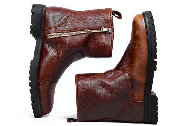 Bottes homme Blackstone cuir véritable fermeture éclair-5