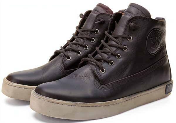 Chaussures Homme Blackstone Cuir Noir Lacets Confort-1