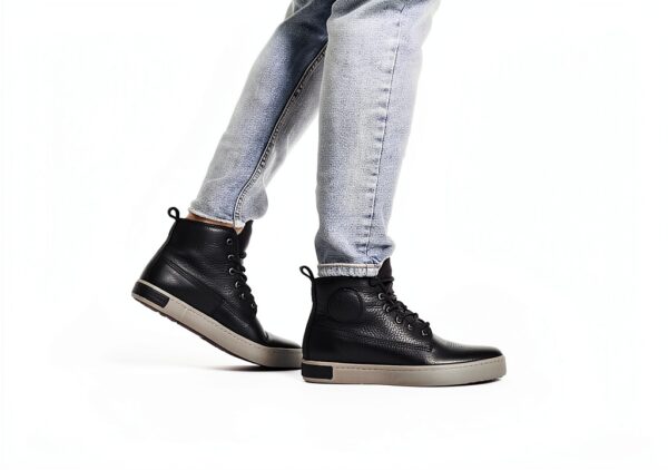 Chaussures Homme Blackstone Cuir Noir Lacets Confort-8