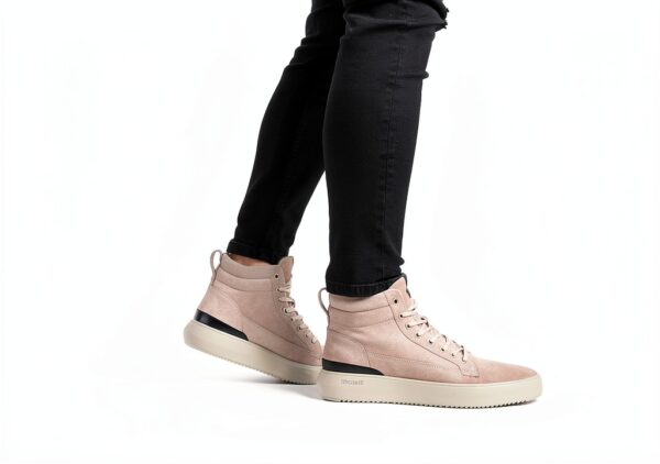 Baskets homme Blackstone Footwear en suède beige-8