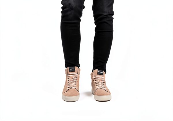 Baskets homme Blackstone Footwear en suède beige-7