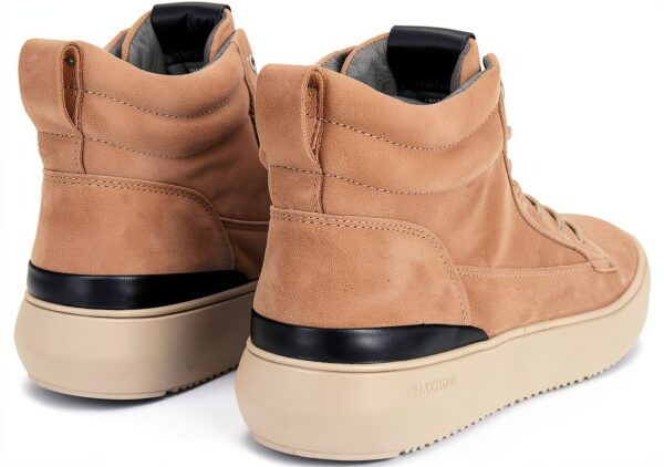 Baskets homme Blackstone Footwear en suède beige-3