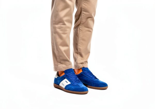 Blackstone Chaussures en daim homme – modèle Soul & Jasper Blue-8