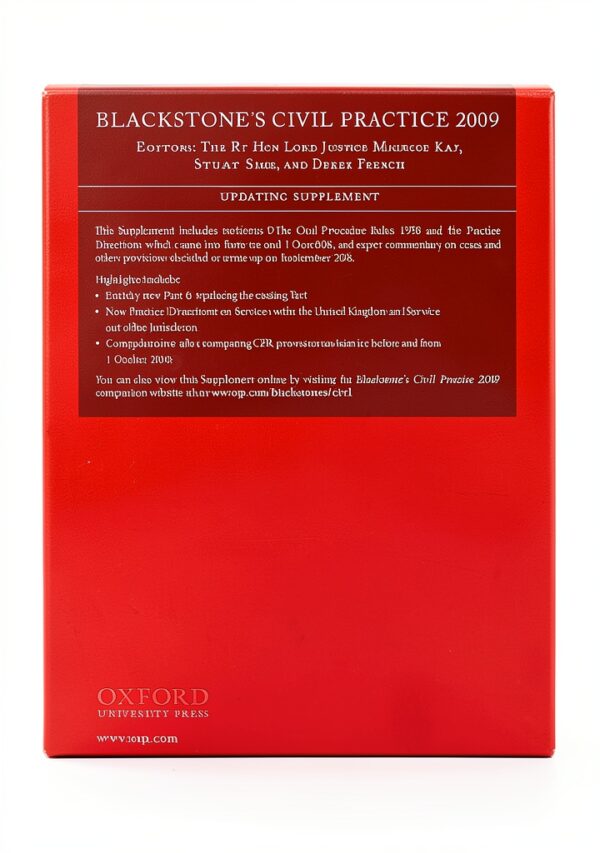 Blackstone Press Supplement English Edition 136 Page Reference Book-1