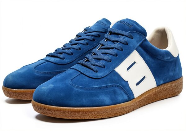 Blackstone Chaussures en daim homme – modèle Soul & Jasper Blue-1
