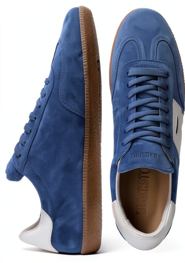 Blackstone Chaussures en daim homme – modèle Soul & Jasper Blue-5