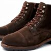 Chaussures Blackstone Lace-ups Lester homme bottes marron foncé 14 cm-1