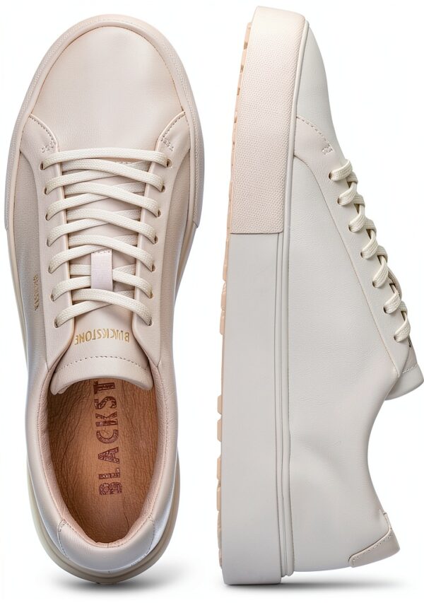 Blackstone Sneaker Baskets Femmes Crag FINN Low Blanc Confort Premium-5