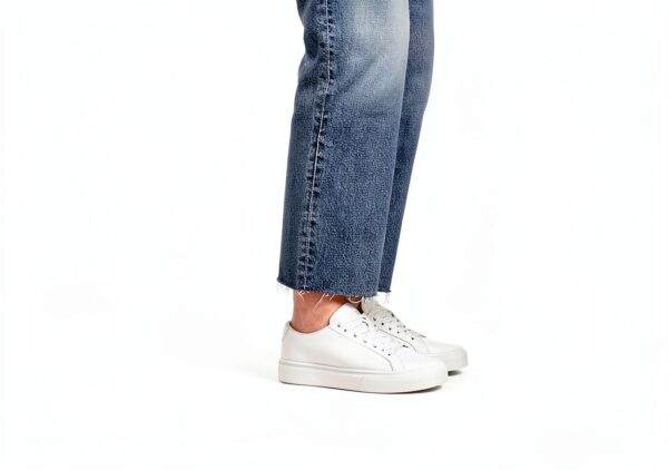 Blackstone Sneaker Baskets Femmes Crag FINN Low Blanc Confort Premium-8