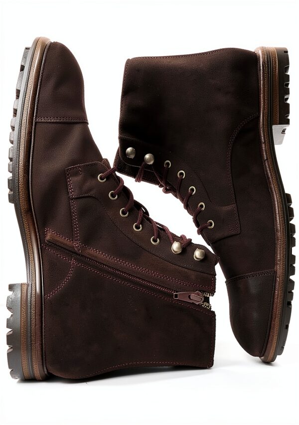 Chaussures Blackstone Lace-ups Lester homme bottes marron foncé 14 cm-5