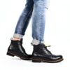 Bottes Blackstone Hommes COLIN noir – cuir véritable, laçage classique-8