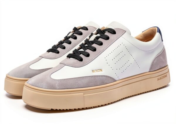 Blackstone Sneaker Low Hommes Slate Harper Perf, Chaussures de Sport-1