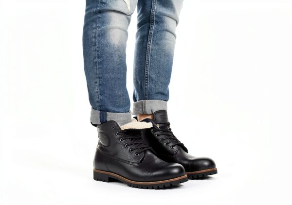 Bottes Blackstone Hommes COLIN noir – cuir véritable, laçage classique-6