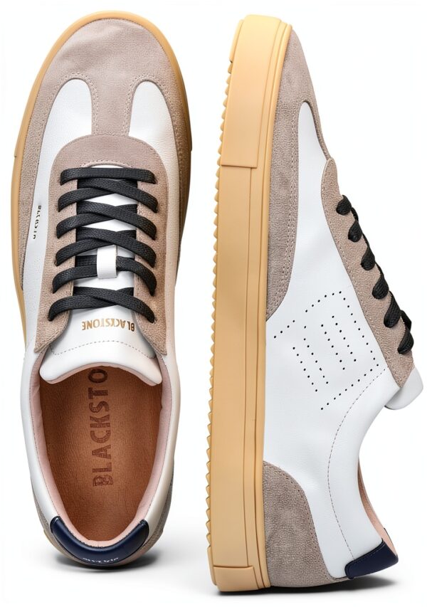 Blackstone Sneaker Low Hommes Slate Harper Perf, Chaussures de Sport-5