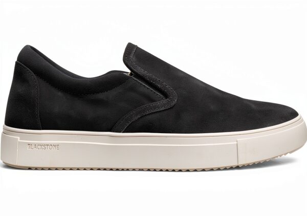 Blackstone Slip ons Connor Baskets Homme Bleu foncé Daim Confort-0